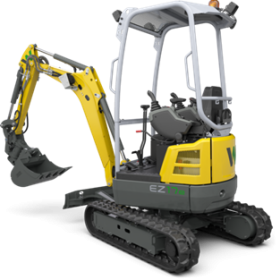 Tracked Zero Tail Excavator EZ17e: Fully electric  (Operating weight (min.-max.) 1.797 – 2.151 kg)